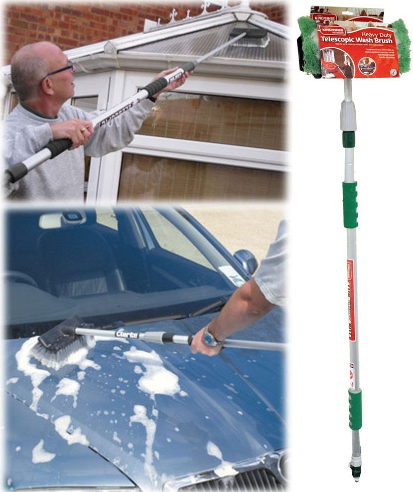 2M Telescopic Aluminium Car Van Truck Bus Window Cleaning Brush Hose Extendable 2M Telescopic Aluminium Car Van Truck Bus Window Cleaning Brush Hose Extendable